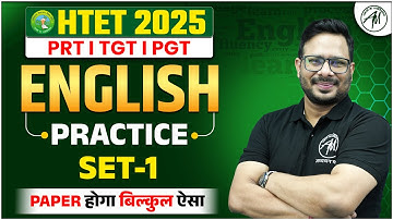HTET 2025 | ENGLISH : Practice Set-1 Class for HTET PRT, TGT,PGT | HTET by TET Mantra