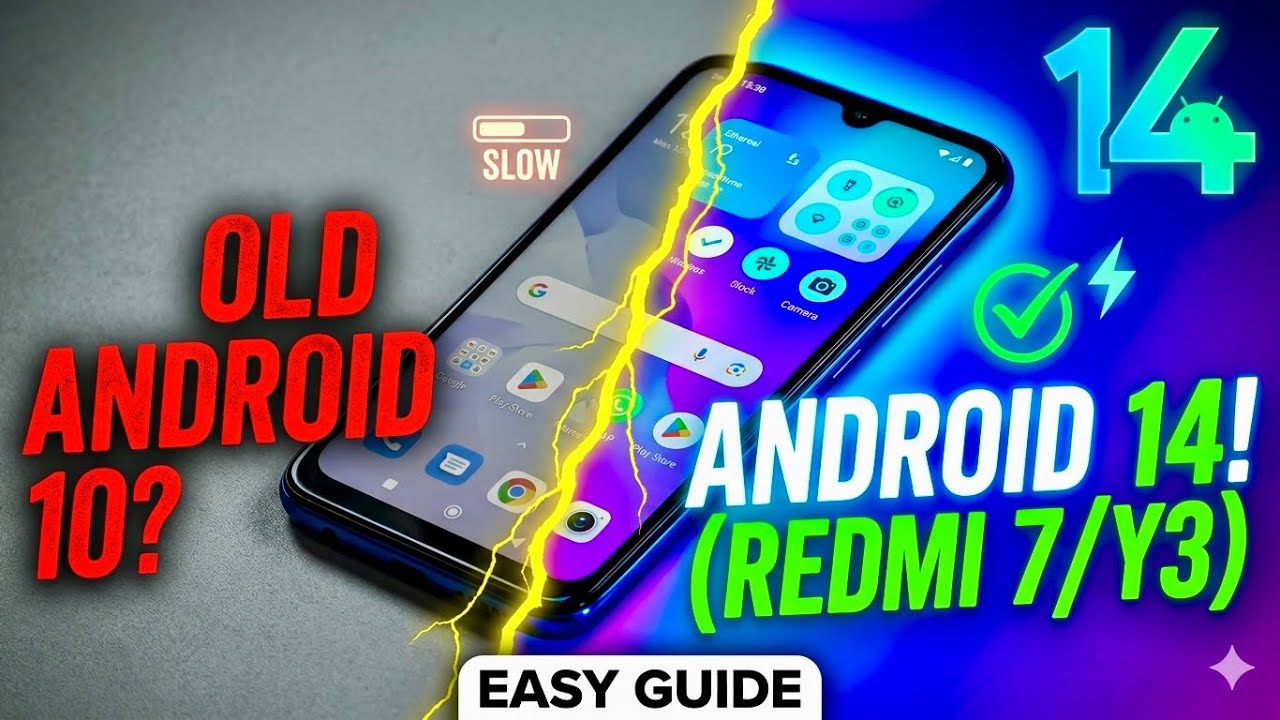 Install Android 14 Custom ROM On Redmi Y3/Redmi 7 | How To Install ...