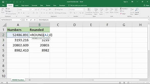 Using the Excel ROUND Function to Round Numbers in Excel