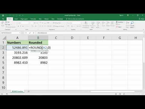 Video: How To Round Numbers In Excel