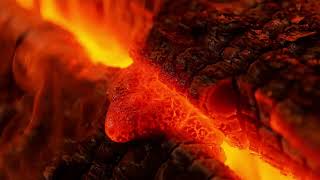 Full Fireplace Ember Crackling Close-Up | Real Wood Pops & Hiss | 1 Hour  Update