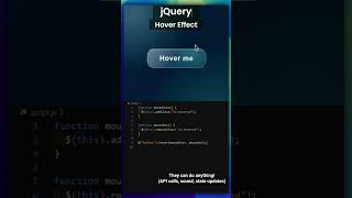 jQuery Hover Effect #coding #html #css #frontend #webdevelopment #webdesign #js #jquery