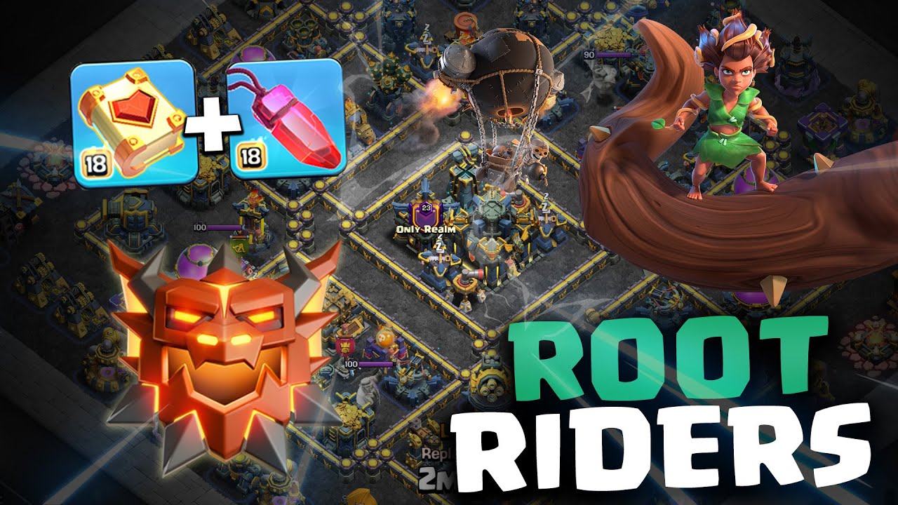 Root Rider Max Level This SIMPLE Root Rider Attack Strategy can 3 STAR 🌟 any Legend League ...