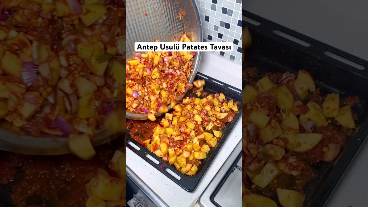 Antep Usulü Patates Tavası #pratiktarifler #sebzeyemekleri #yemektarifleri #yemek #tarif #pizza