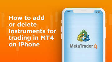 How to add or delete Instruments for trading in MT4 on iPhone | AMarkets