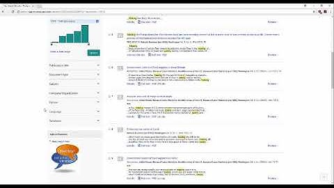 Searching 101: Proquest database
