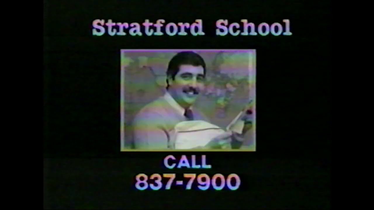 VHS - Vintage Stratford School TV Commercial (Canada 1986)