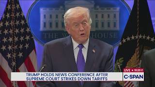 President Trump Reacts To Supreme Court Decision On Tariffs