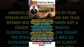 US Troops Exit Syria After 10 Years – Quiet End to a Major War Chapter | PakCan News