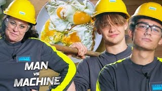 "Det ser ju nästan lite bränt ut!" | MAN vs MACHINE