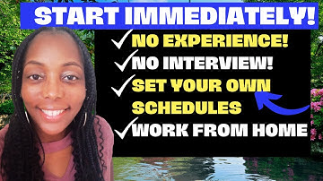No Experience! No Interview Work from Home Jobs 2023| Set Your Own Schedules Remote Jobs