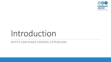 Entity Container Extensions - Presentation & Demonstration