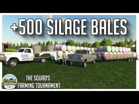 WE MADE 500 SILAGE BALES | THE SQUAD'S FARMING TOURNAMENT | FS19