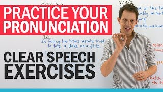 Mouth exercises for CLEAR SPEECH