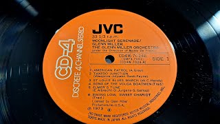 TUXEDO JUNCTION. The Glenn Miller Orchestra. JVC CD-4 LP Record from 1973. Vintage Hi-Fi System