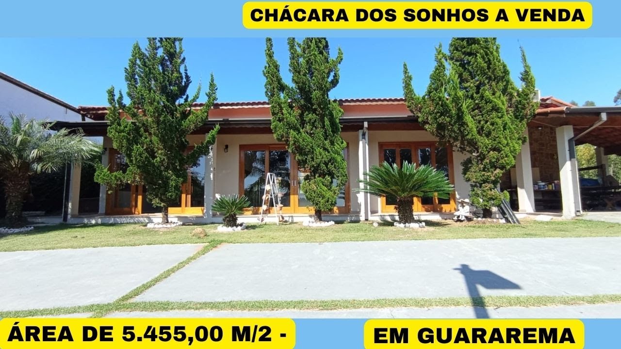 UM ENCANTO DE CHÁCARA A VENDA EM GUARAREMA ÁREA DE 5.455,00 M/2