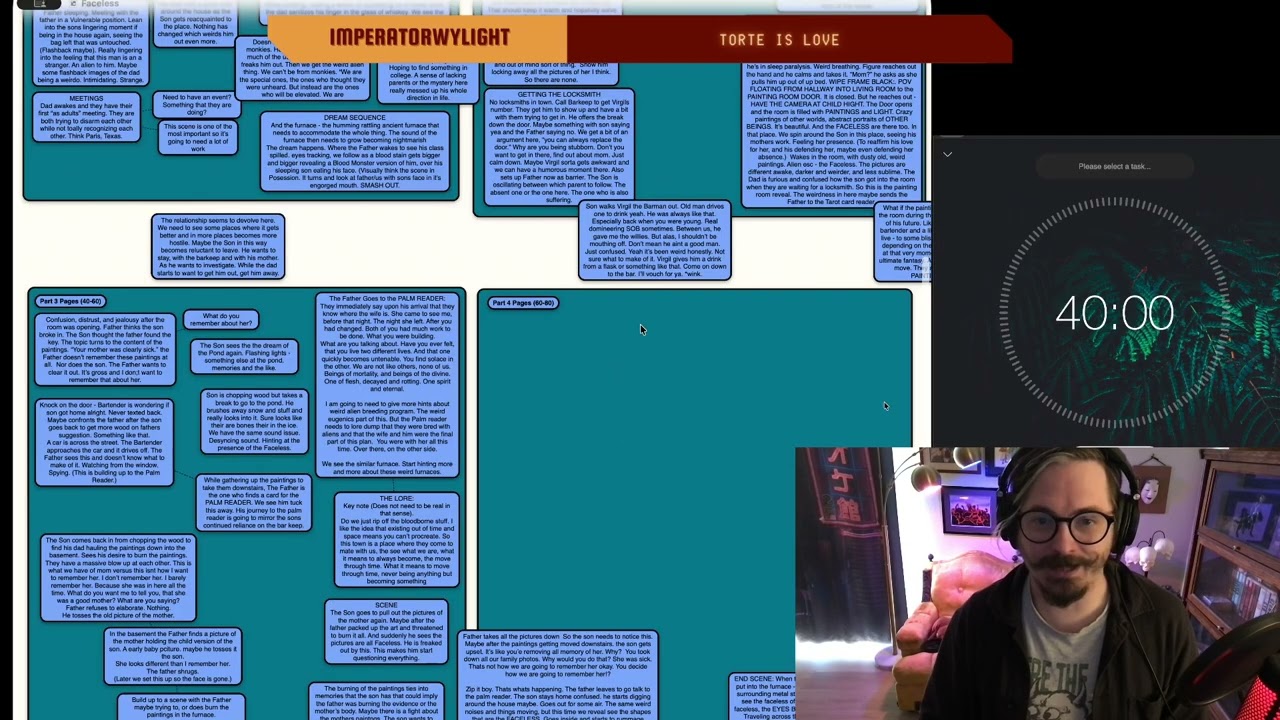 Brain is fried. Here we are and we're making words.