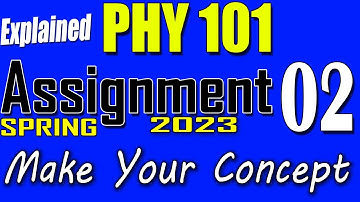 PHY101 Assignment 2 Solution Spring 2023 | PHY101 Assignment 2 Solution 2023