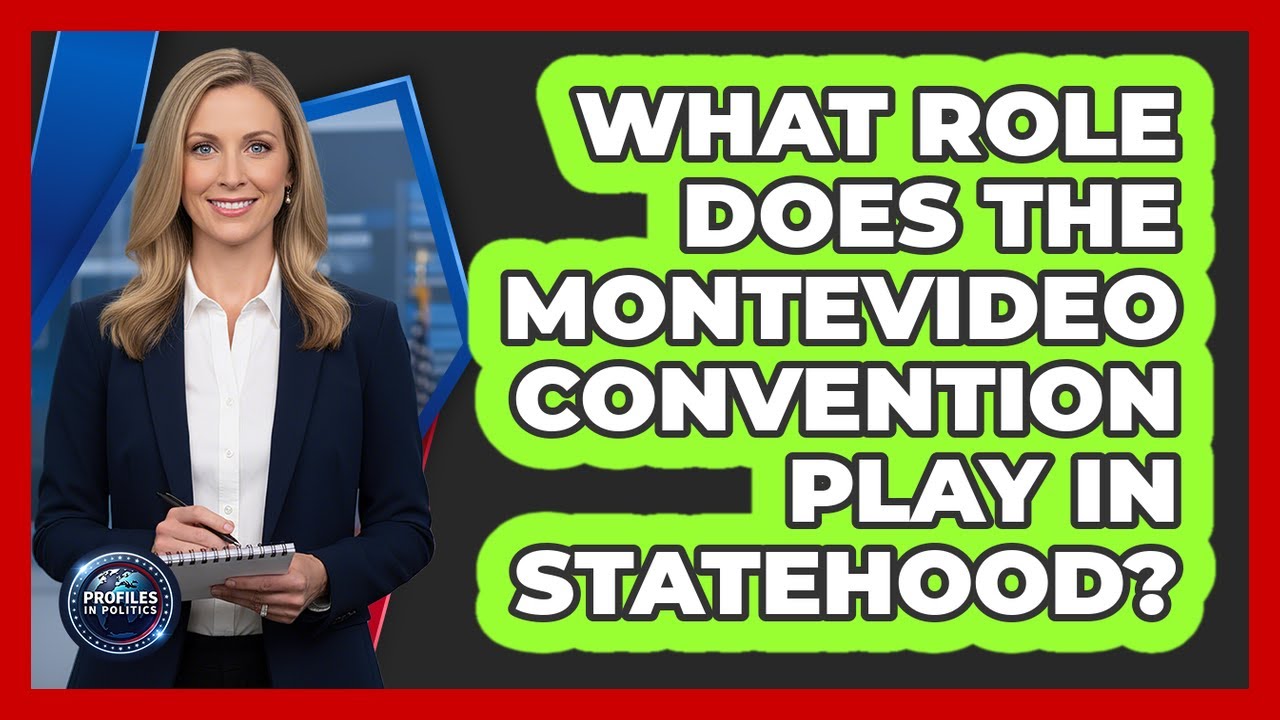 What Role Does The Montevideo Convention Play In Statehood?