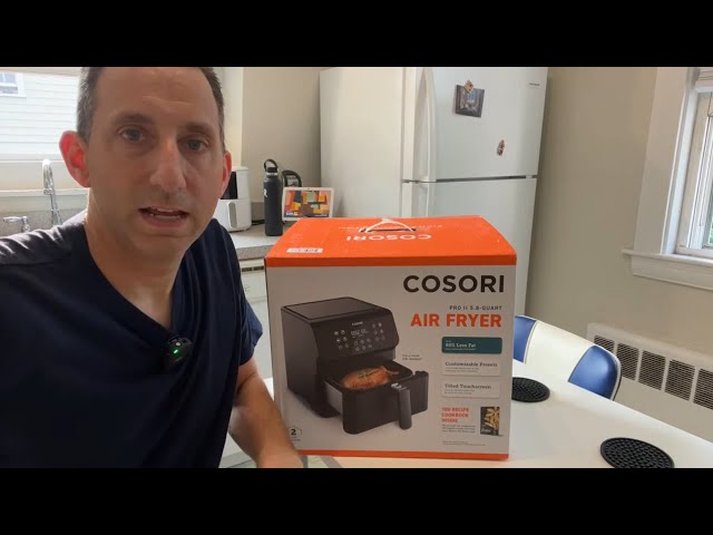 1582 - NEW 5.8 quart Cosori Air Fryer in WHITE/ unboxing 