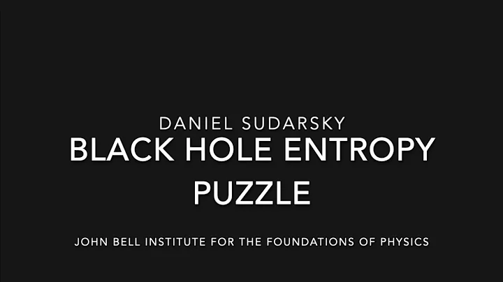 Daniel Sudarsky: Black Hole Entropy Puzzle (part 1)