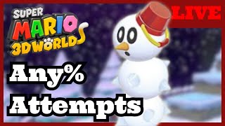Super Mario 3D World Any% Speedrun Attempts for 1:23! | DAY 11