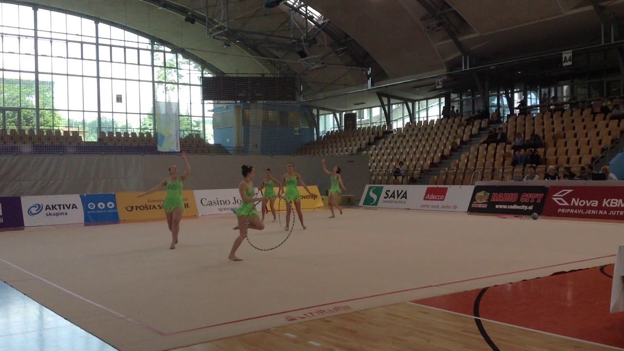 Državno prvenstvo ritmične gimnastike 2018 - ŠK Bleščica - vaja z obroči - 3. mesto