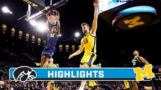 Iowa at Michigan | Highlights | Big Ten Men's Basketball | Jan. 27, 2024