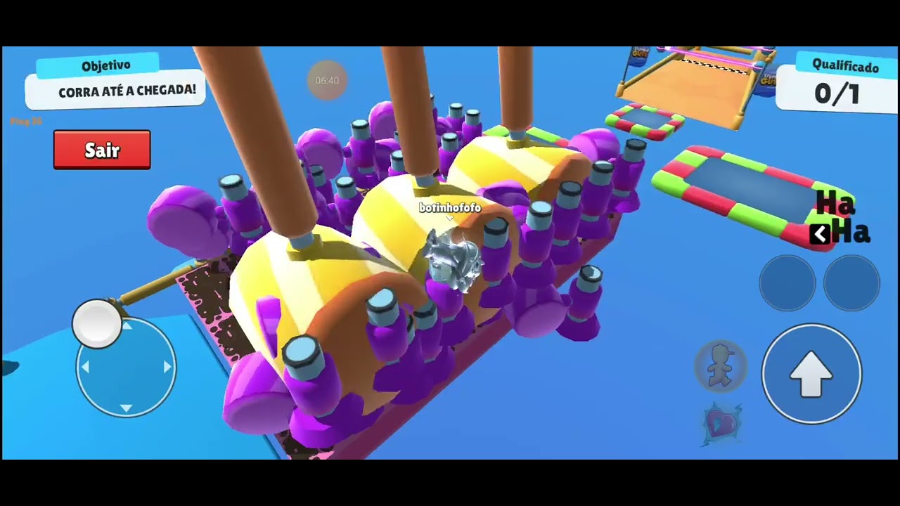 hoje estou jogando stumble guys e também vou jogar roblox e eu parei o ...