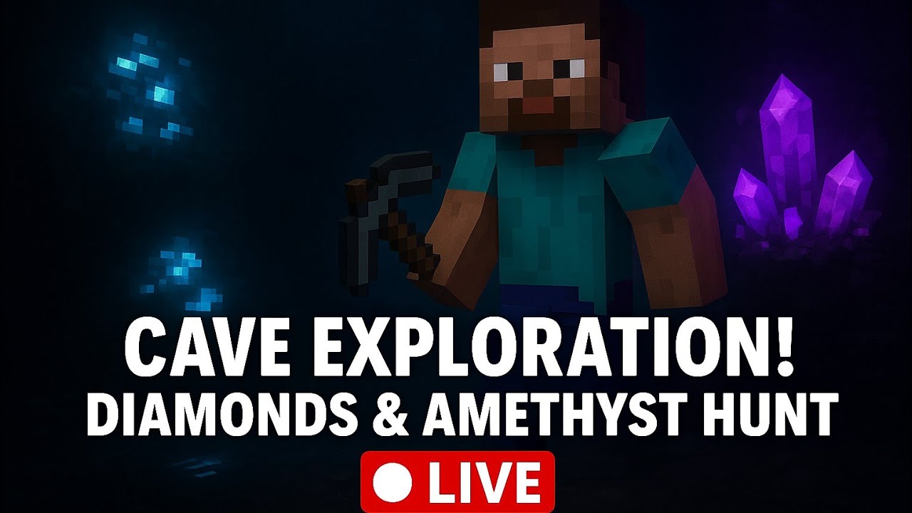 Epi:11🔴 LIVE – Deep Cave Exploration in Minecraft! | Finding Diamonds ...
