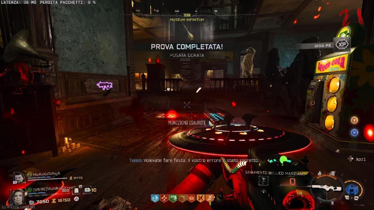 Call of Duty Bo7 Zombie Cursed Reliquia Posata Dorata