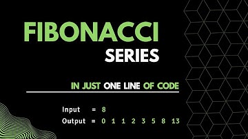 Fibonacci Series in One Line Code | Python | 2022 | #fibonacci #python #oneliner
