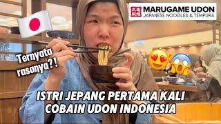 ISTRI JEPANG PERTAMA KALI COBAIN UDON  INDONESIA