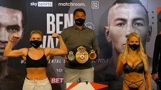 SHANNON COURTENAY VS EBANIE BRIDGES WEIGH-IN Lingerie-gate