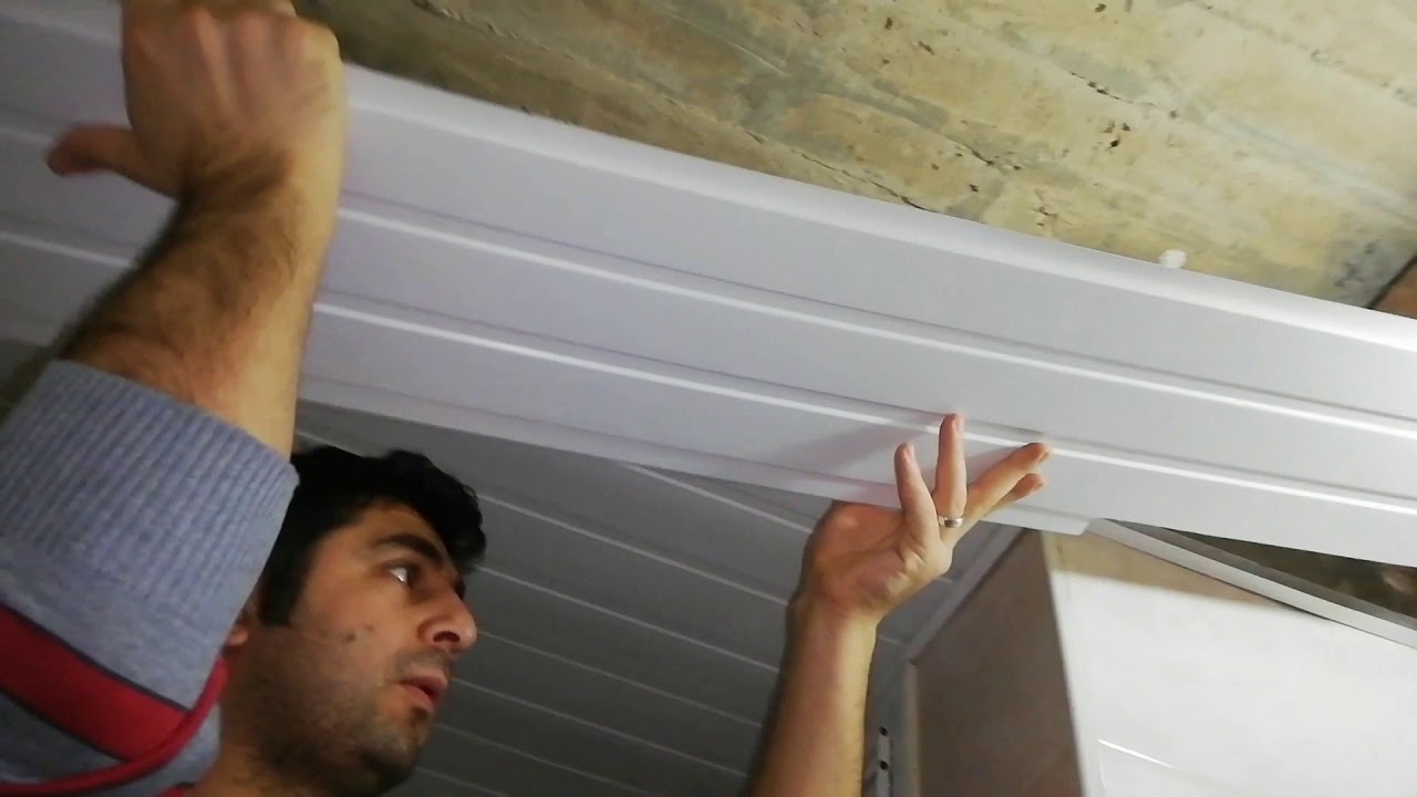 Plastik Tavan Kaplama PVC Ceiling Cladding installation