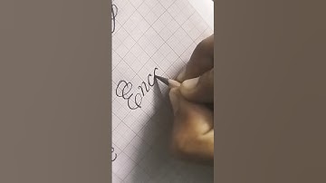 Words in cursive writing / fine art tutorial