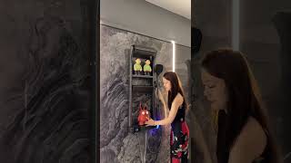 Pressurized Shower Head with Ambient Light – Modern Spa-Like Bathroom Experience #shortsfeed