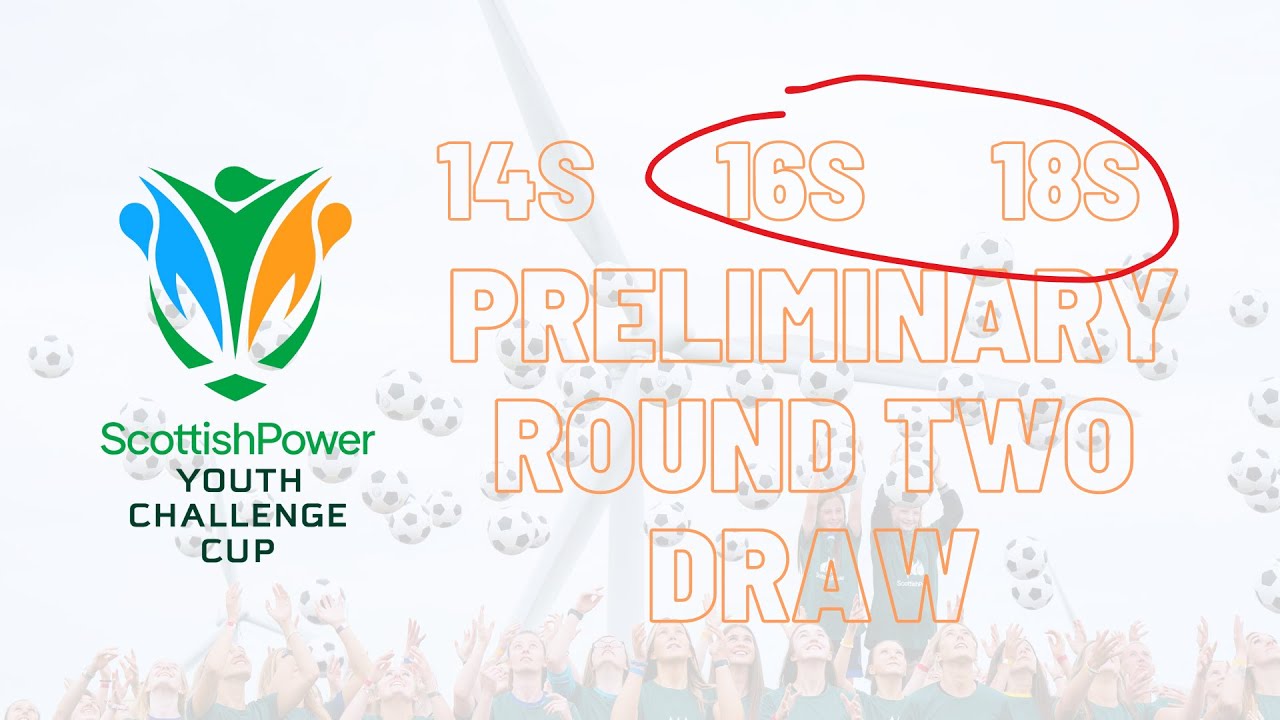 Second draw for the 16s and 18s ScottishPower Youth Challenge Cup 2024