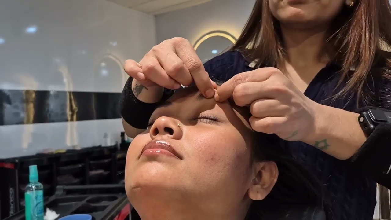 Asmr hair cracking Head massage