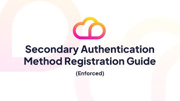 Mondo Cloud - Registering Secondary Authentication Methods for SSPR and MFA (Enforced)