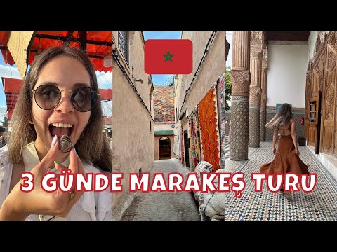 MARAKEŞ'te 3 Gün Vlog | Salyangoz, Jema el-Fna, Kaosun Şehri Marakeş'i Rehbersiz Gezdik