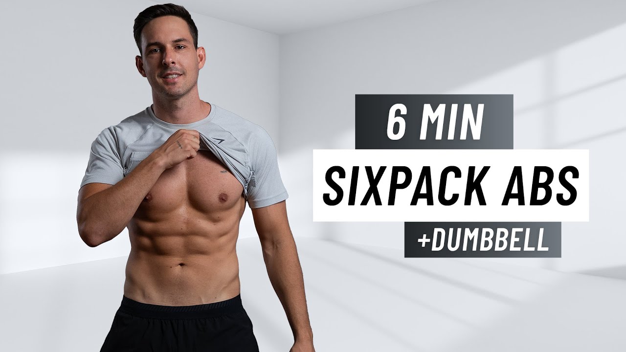 6 MIN DUMBBELL ABS WORKOUT At Home Six Pack Ab Routine
