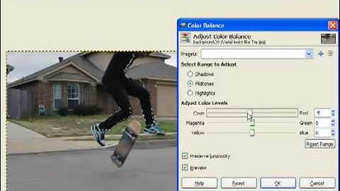 How to change the color of clothes on Gimp.