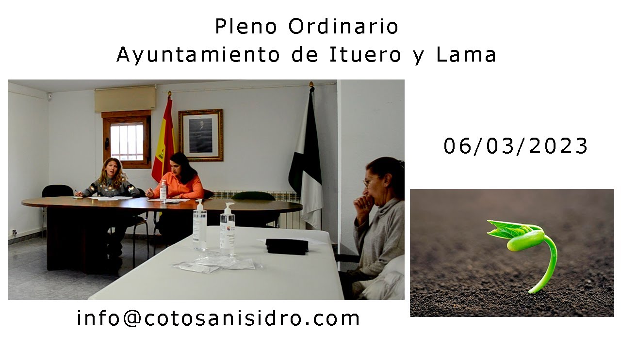 06/03/2023 - PLENO ORDINARIO ITUERO Y LAMA