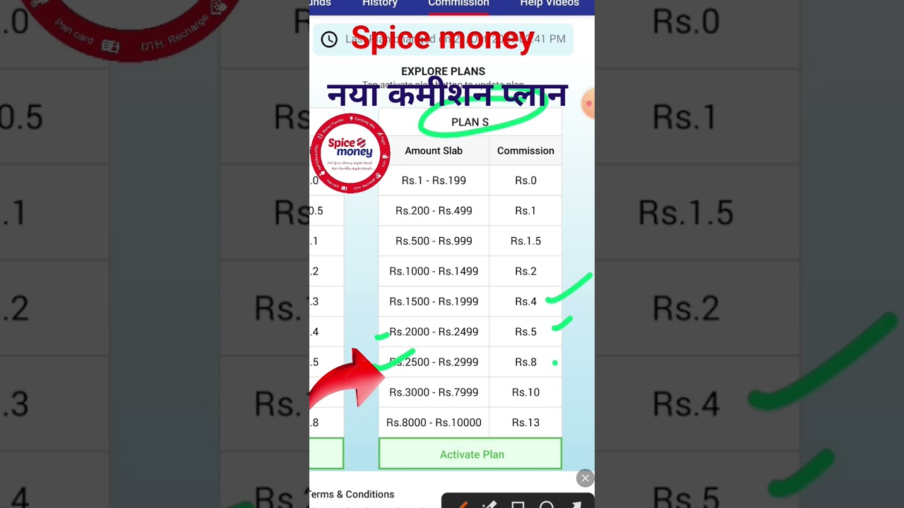 Spice money aeps App New Commission Plan | आप भी कमा सकते है 3000रूपए महीना | 