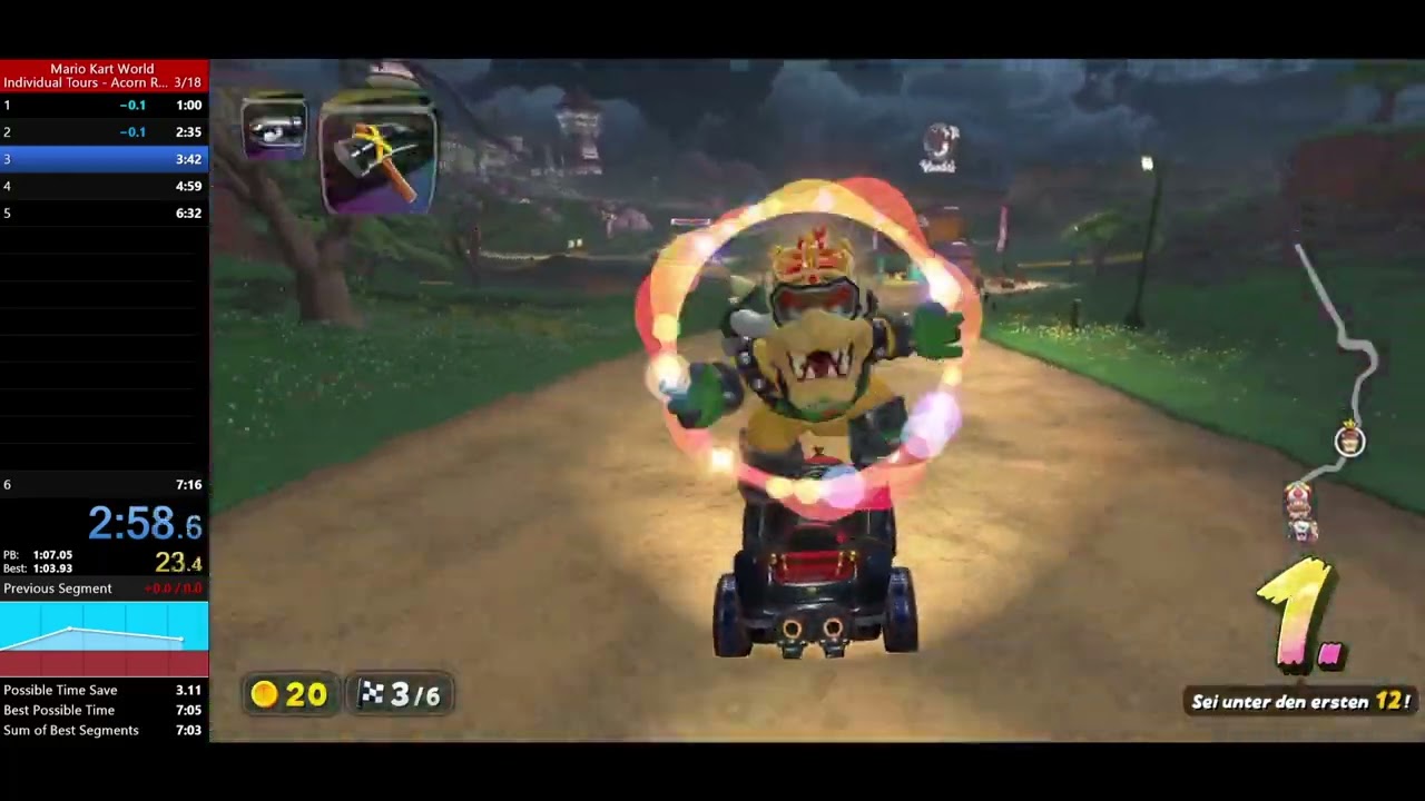 Mario Kart World - Acorn Rally Speedrun: 7:13
