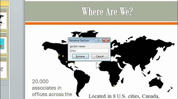 How to organize your slides by using the Sections feature in PowerPoint 2010