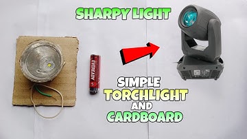 How To Make Mini Sharpy  Light  With TorchLight And Cardboard  || Simple  Mini Sharpy Light  At Home