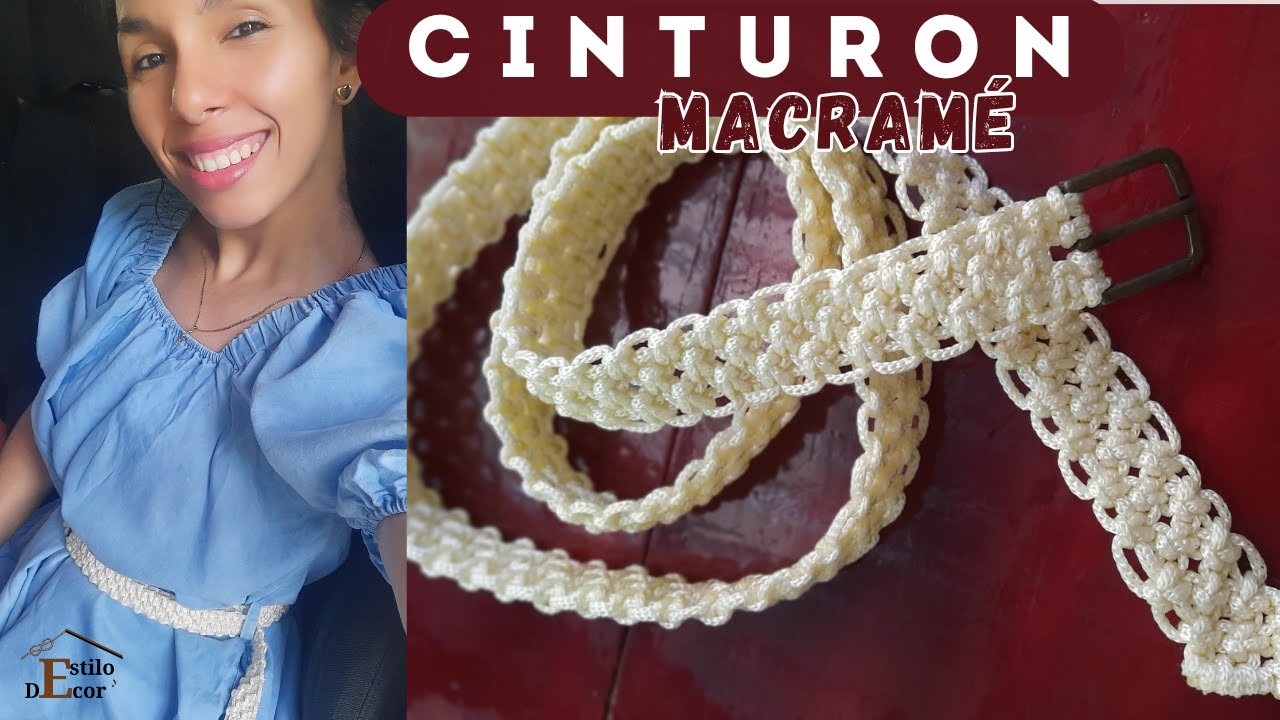 CINTURON | CORREA macramé/ paso a paso by Yinela