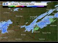 Radar Loop - 7 am through 7 pm, Thursday, October 22